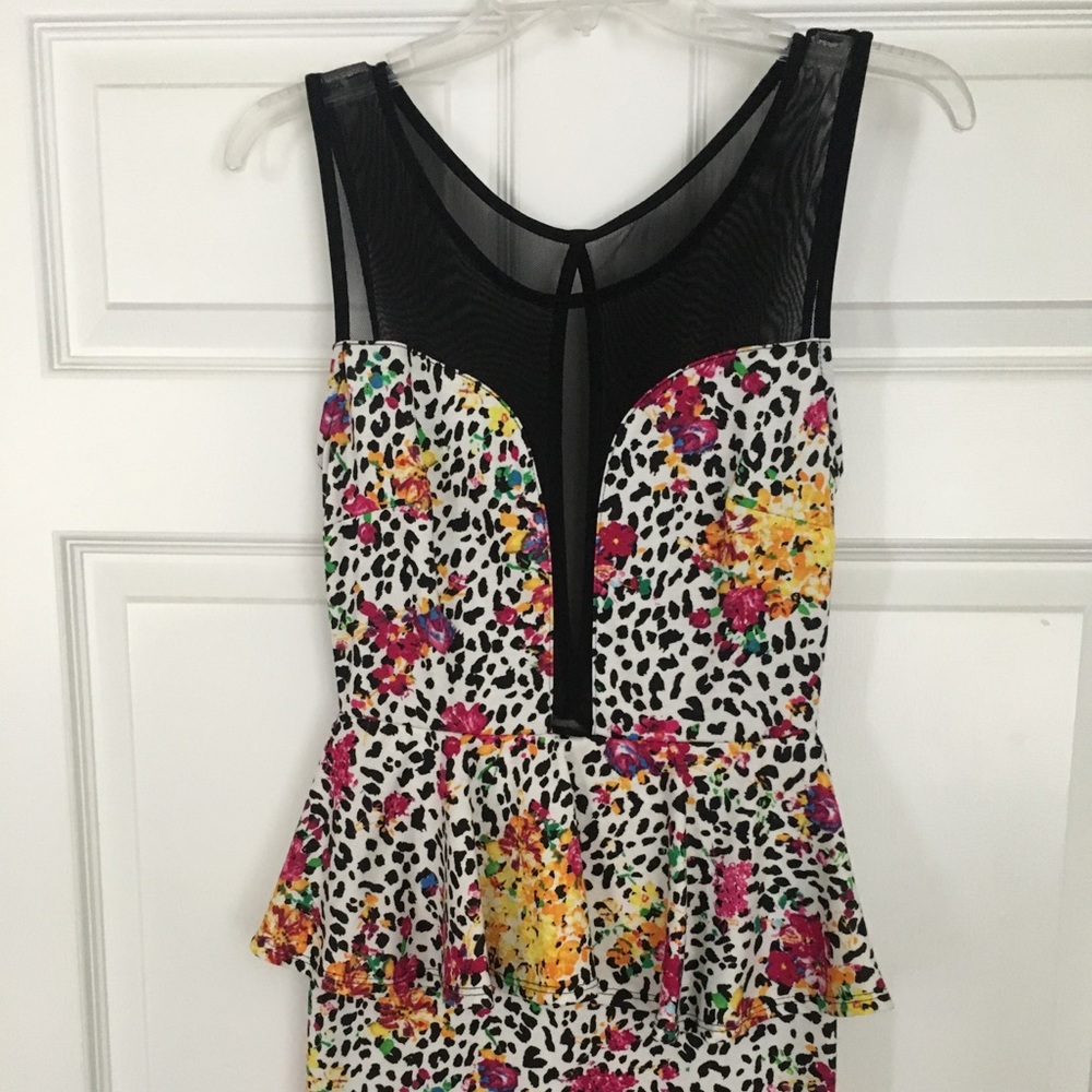 Animal/floral print dress!